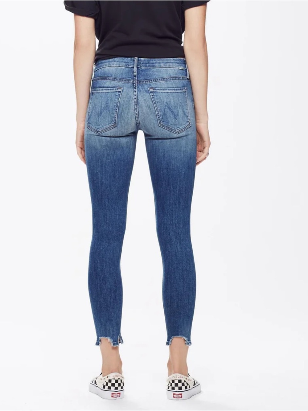 MOTHER Women’s The Looker Ankle Chew Denim Jeans in Mums the Word - Picture 10 of 10